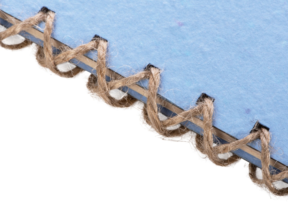 Живой блокнот с семенами цветов, А6, синий-5