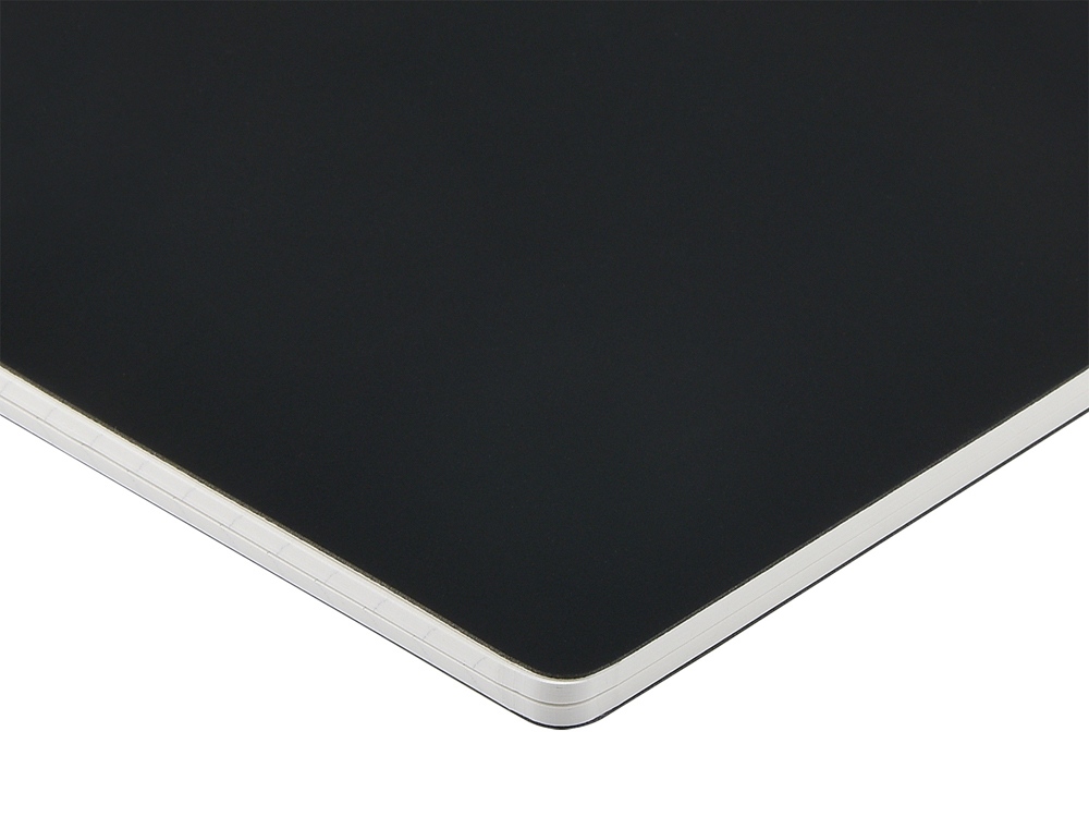 Тетрадь с каменной бумагой А5 Carrara 40 л., линейка, черный-3