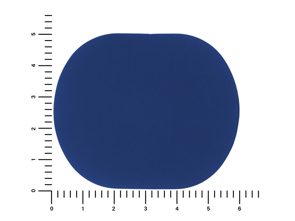 ПАТЧ ОВАЛ soft-touch (синий) 6,0 х 5,0 см-1
