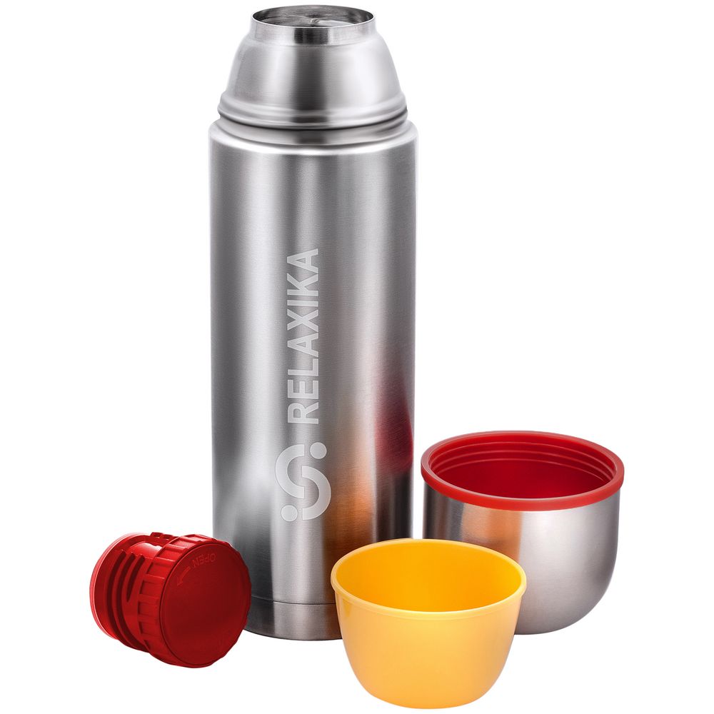 Термос Relaxika Duo 1000, стальной-2