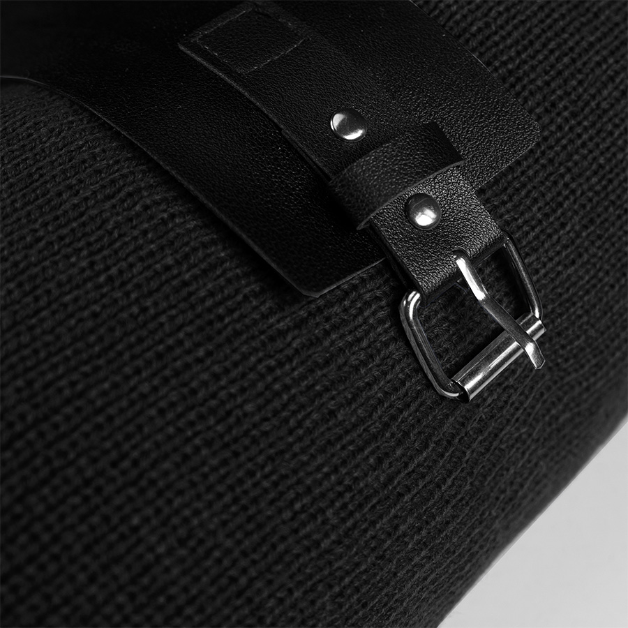 Плед  "Belt"; чёрный; 130 х 180 см; 100% акрил, с поясом, черный-3