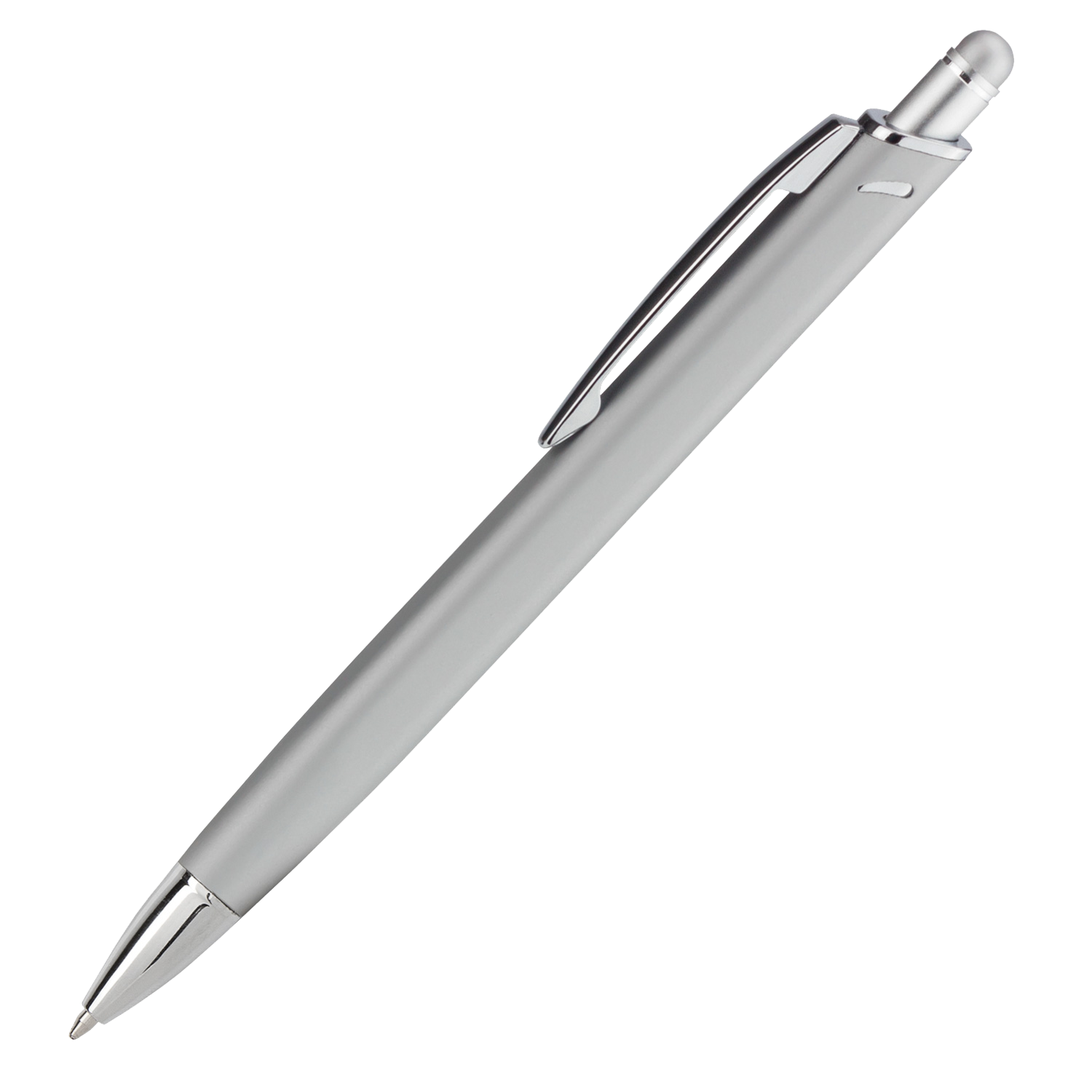Шариковая ручка Куаттро (Quattro), серебряная-0