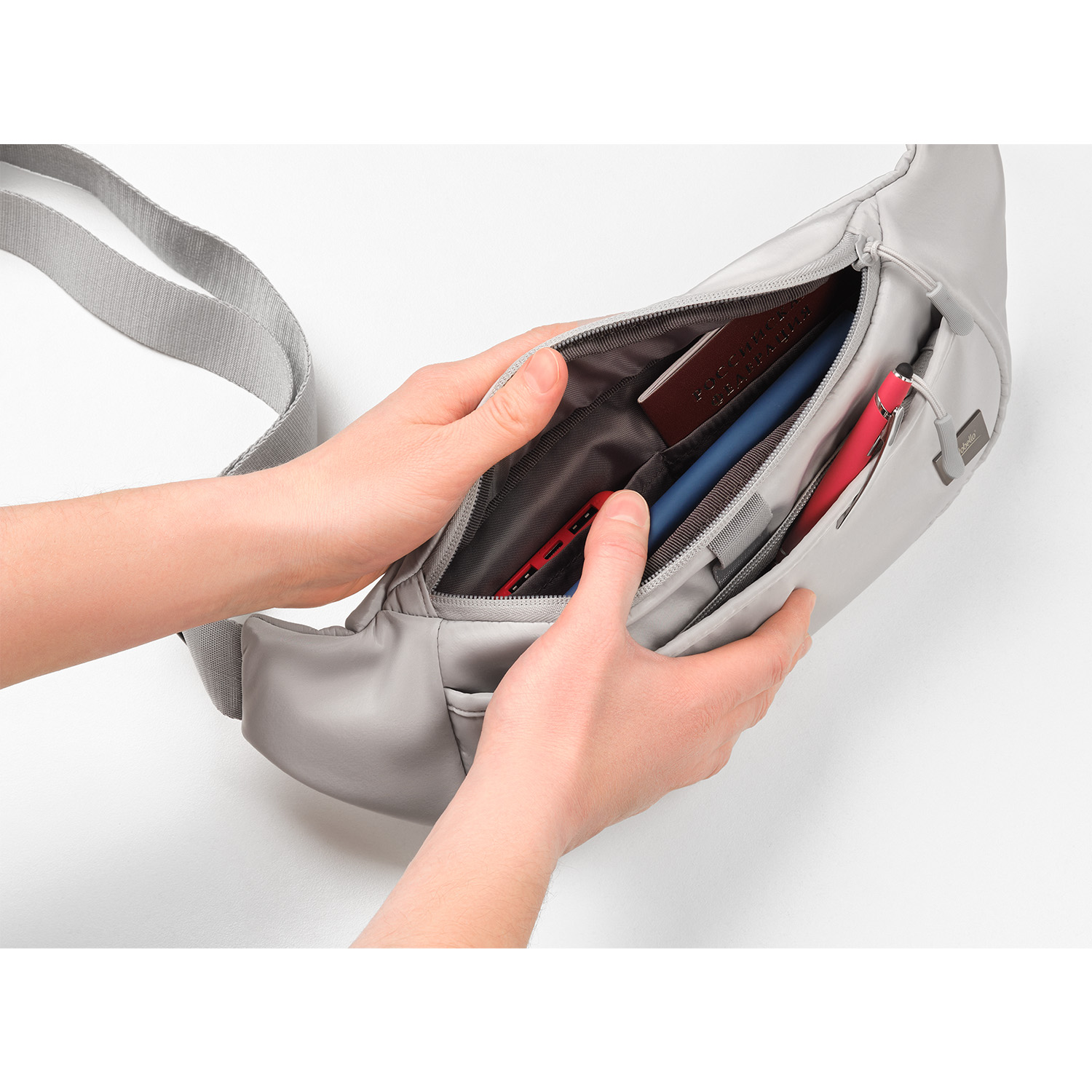 Поясная сумка Бостон (Boston), серый-3