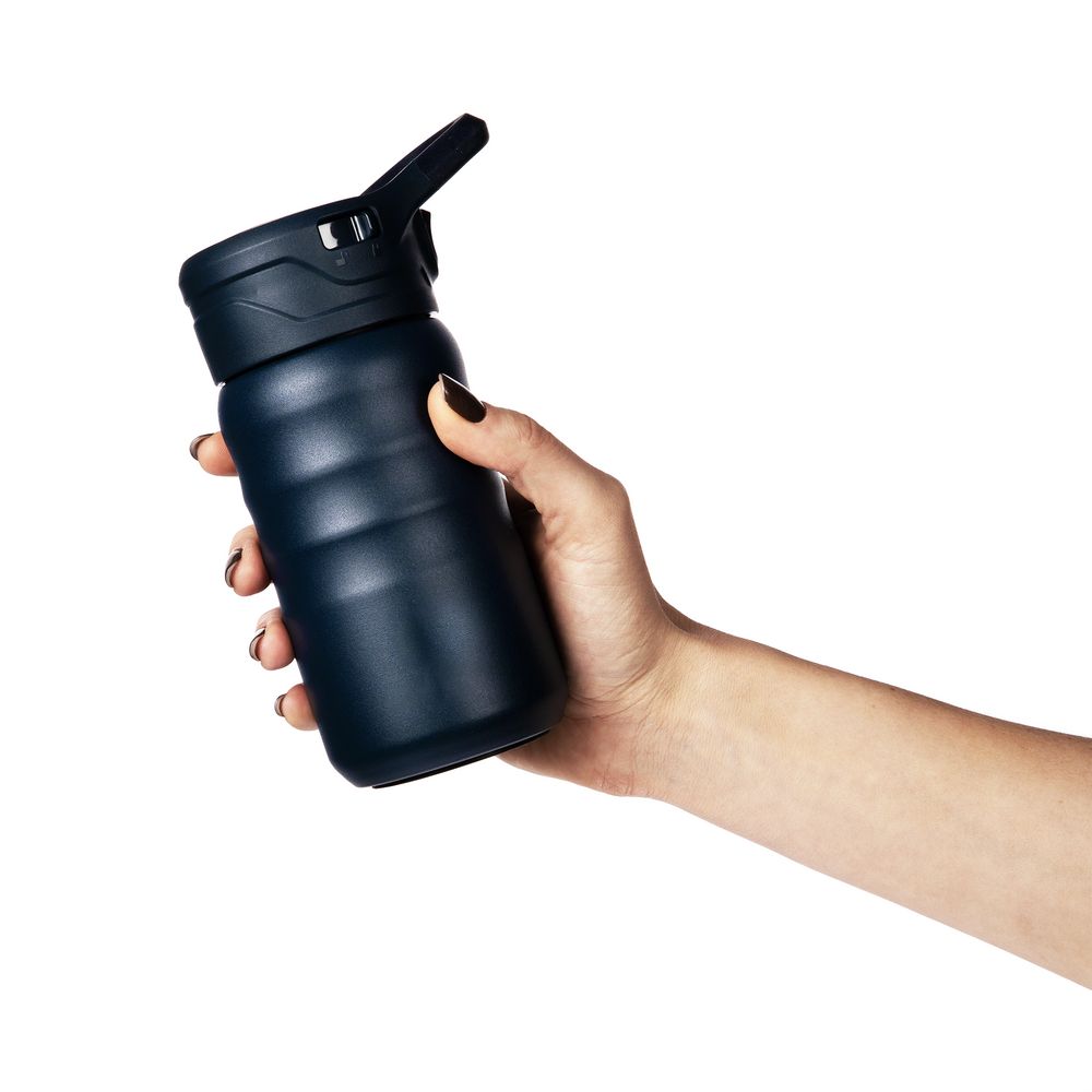 Термобутылка Fujisan 2.0 без логотипа, темно-синяя-4