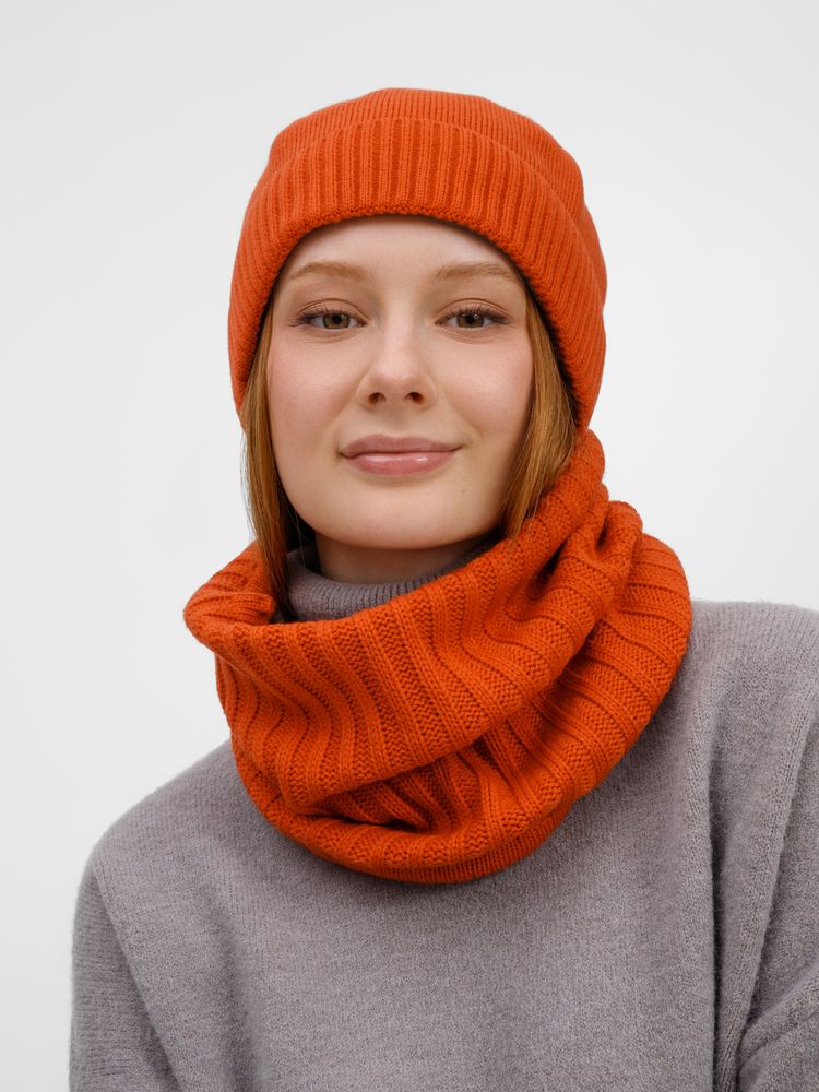 Снуд ComFleece, темно-оранжевый (кирпичный)-3