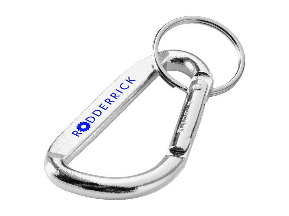 Карабин с брелоком, серебристый-2