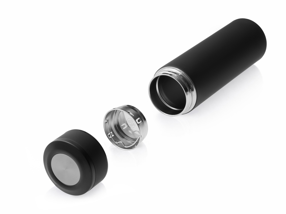 Вакуумный термос Vacuum Flask C1, soft touch, 420мл, черный-3