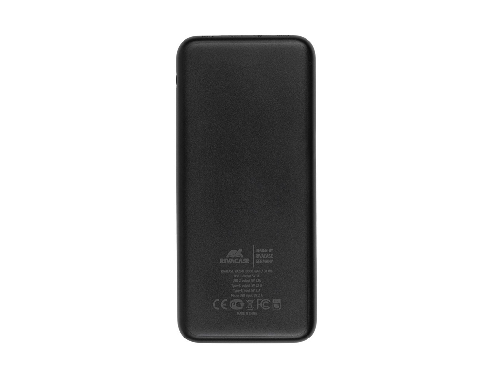 RIVACASE VA2041 (10000 мАч) внешний аккумулятор, черный 12/48-2