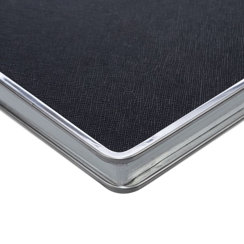 Ежедневник Frame Metal, недатированный, черный-2