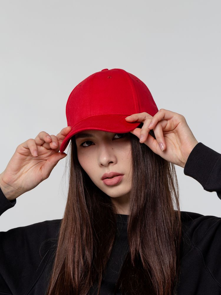 Бейсболка Hillside, красная-4