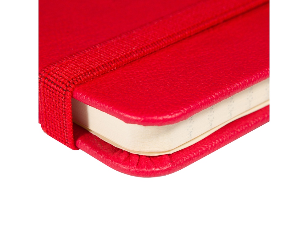 Блокнот А5  City на резинке, красный-3