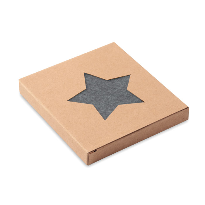 Набор подставок из фетра RPET, серый-3