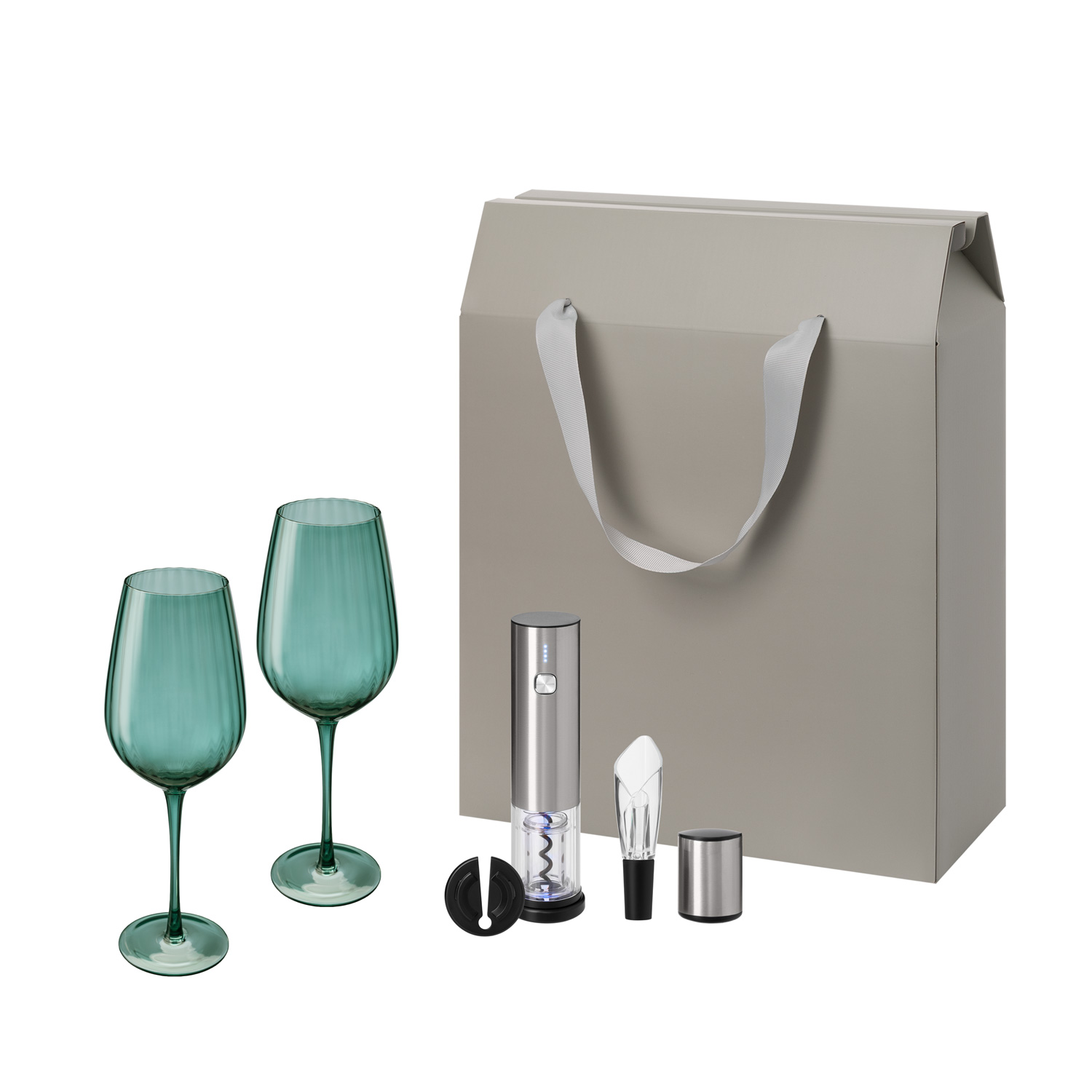 Подарочный набор Капри (Capri), Винтаро (Vintaro) (2 бокала + набор для вина)-0