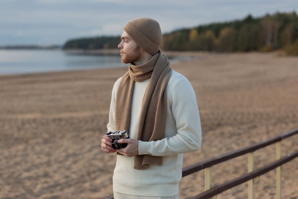 Шарф Cordelia, бежевый-3