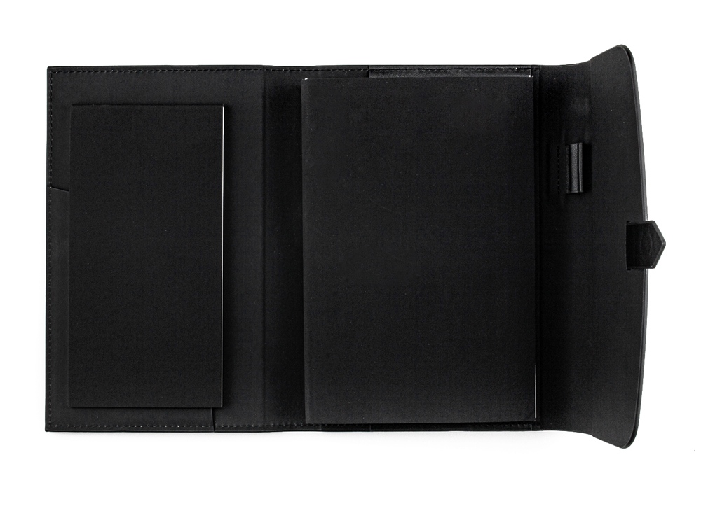 Ежедневник недатированный А5 Senate с магнитным клапаном, черный-3