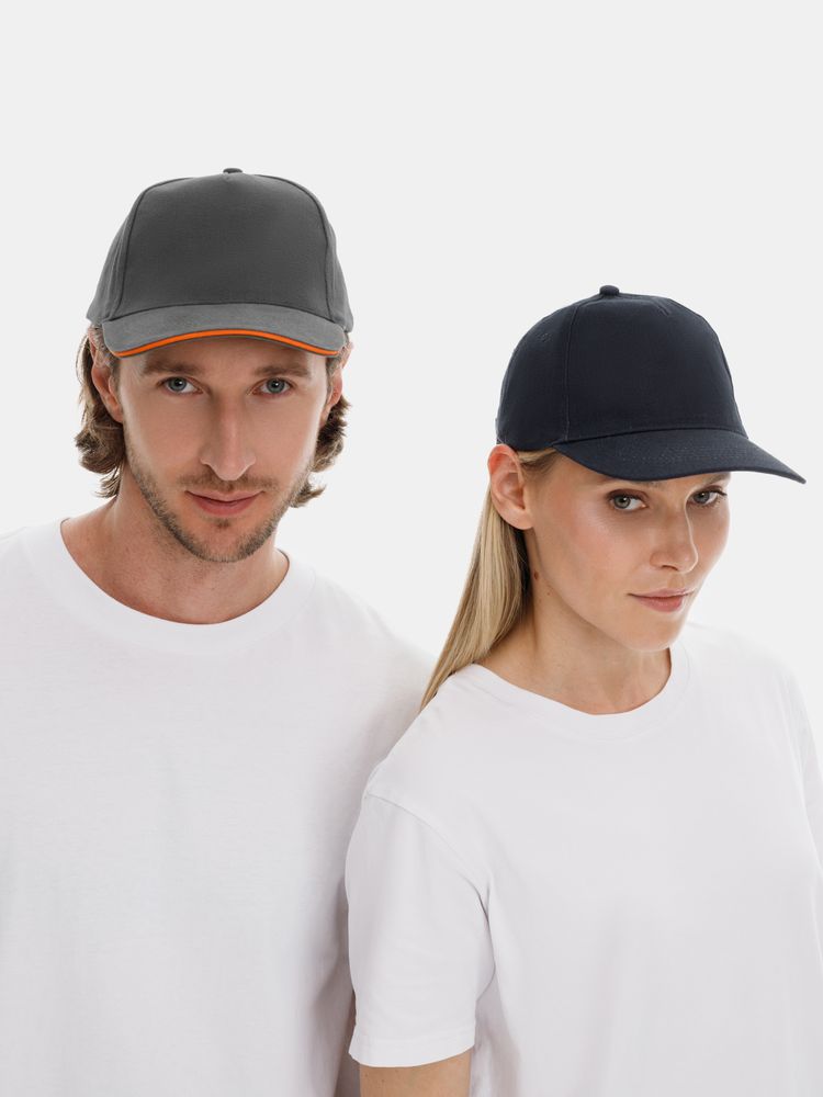 Бейсболка Long Beach, темно-синяя-3