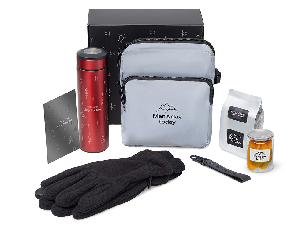 Подарочный набор Re:m. Step  с термосом, перчатками и сумкой-0