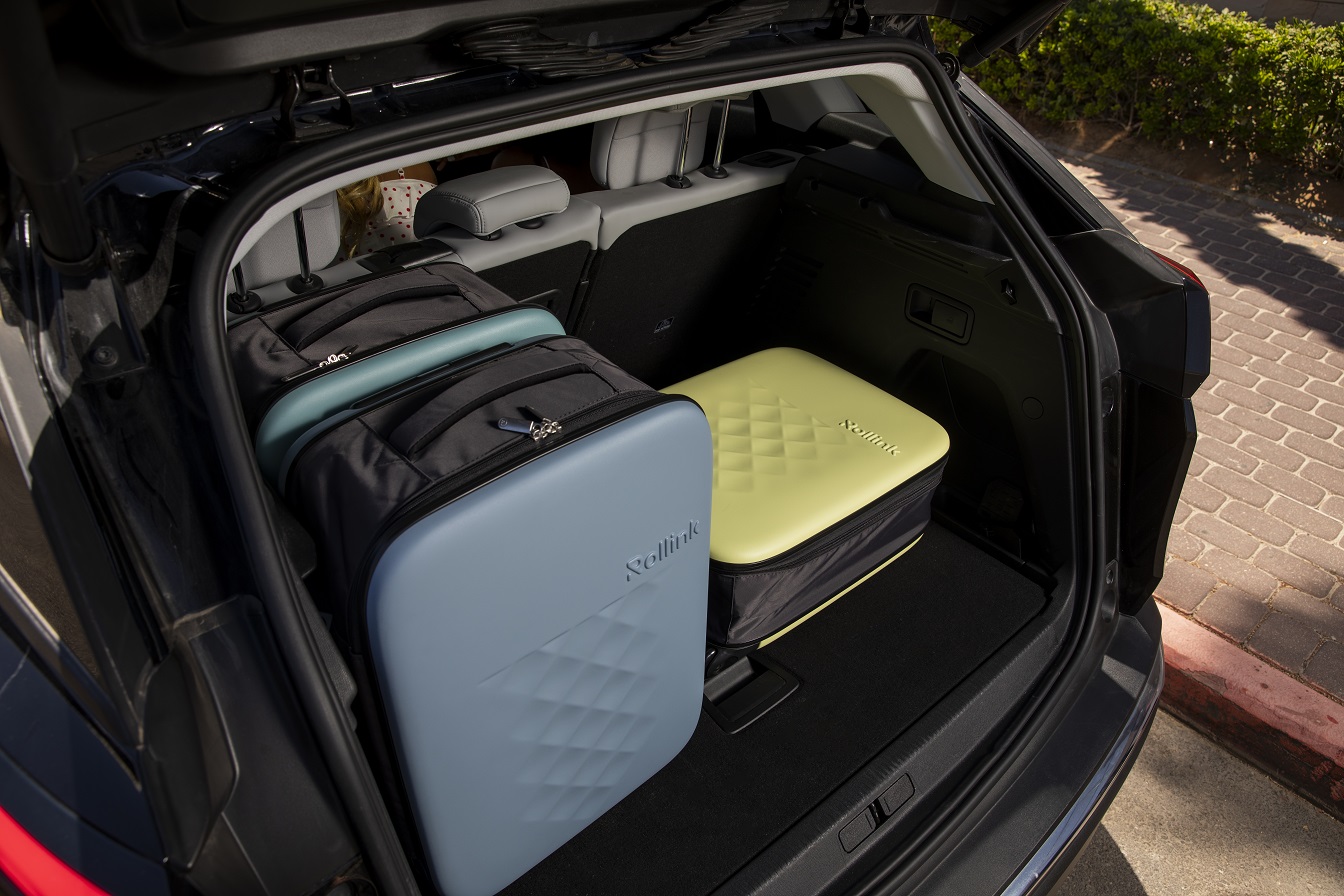 Чемодан складной Rollink Vega II 55x40x20 см, 2 колеса, бирюзовый-21