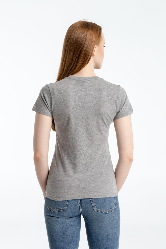 Футболка женская «Ты у меня вот здесь», серый меланж-3