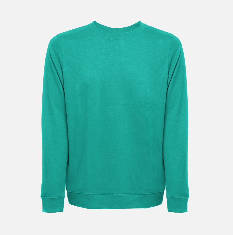 Свитшот унисекс Colombo, изумрудно-зеленый-0