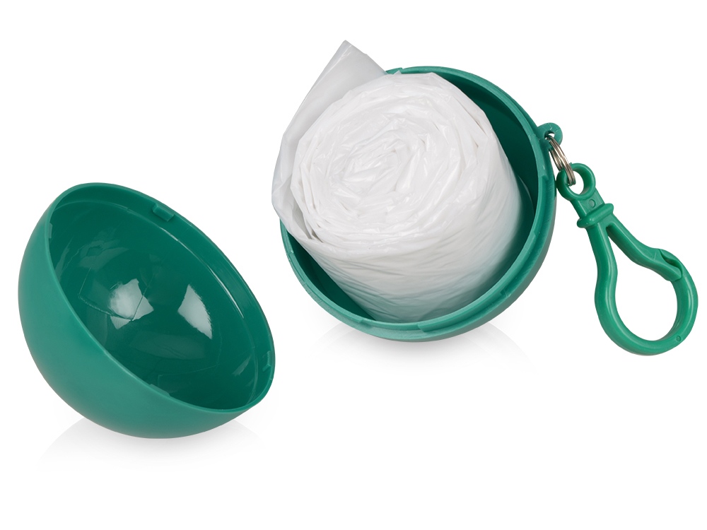 Дождевик в футляре с карабином, единый размер-1