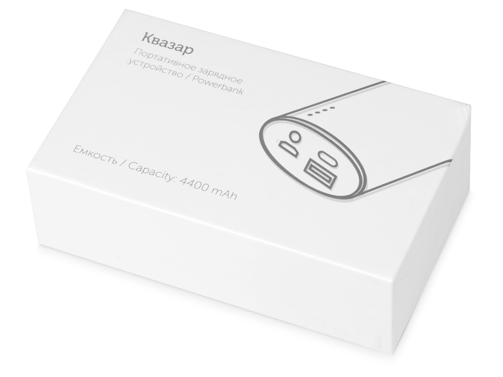 Портативное зарядное устройство Квазар, 4400 mAh, синий-6