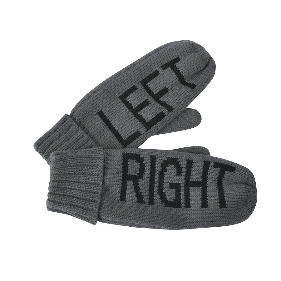 Рукавицы мужские  "LEFTRIGHT" с теплой подкладкой, серый-0