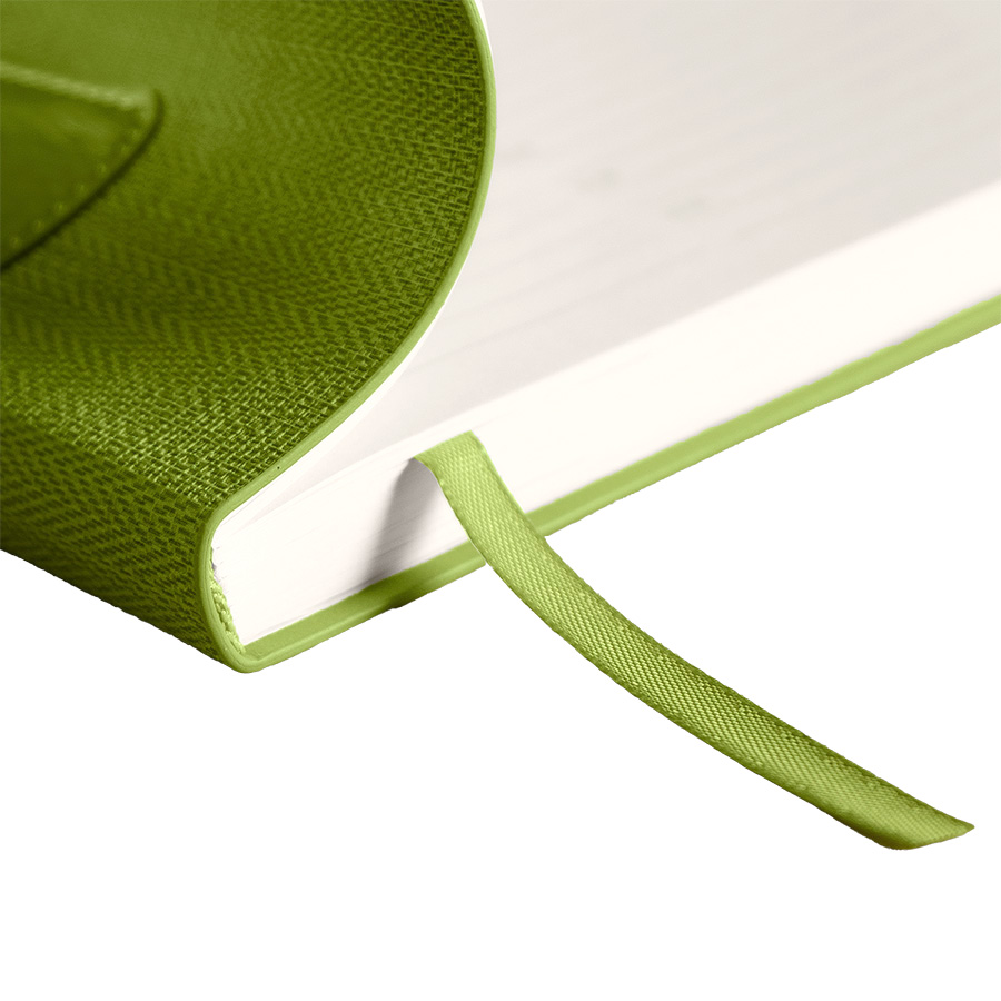 Ежедневник недатированный Scotty, А5-,  зеленое яблоко, кремовый блок, без обреза, зеленое яблоко-5