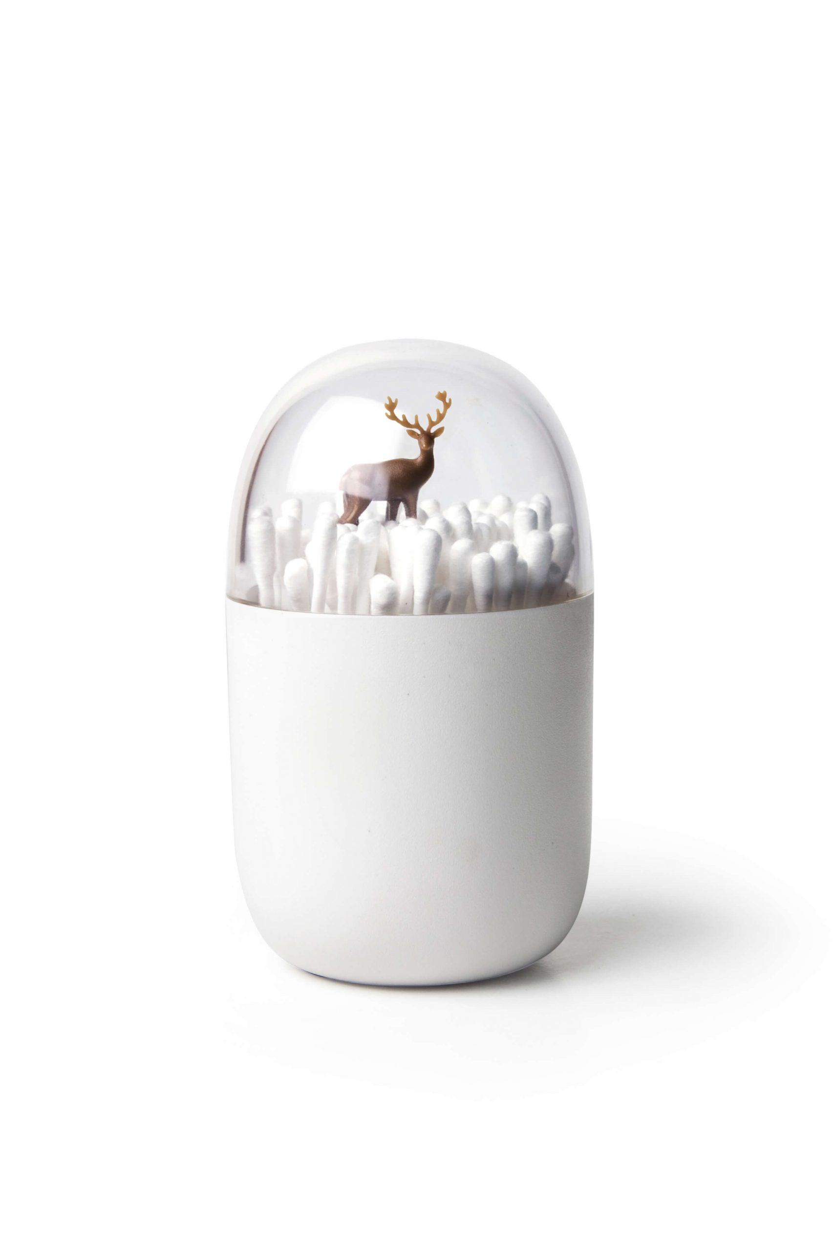 Контейнер для ватных палочек Deeryard, Белый-0