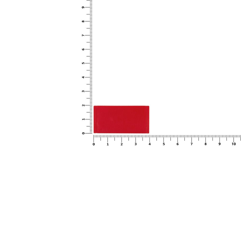 Лейбл из ПВХ Dzeta, XS, красный-2