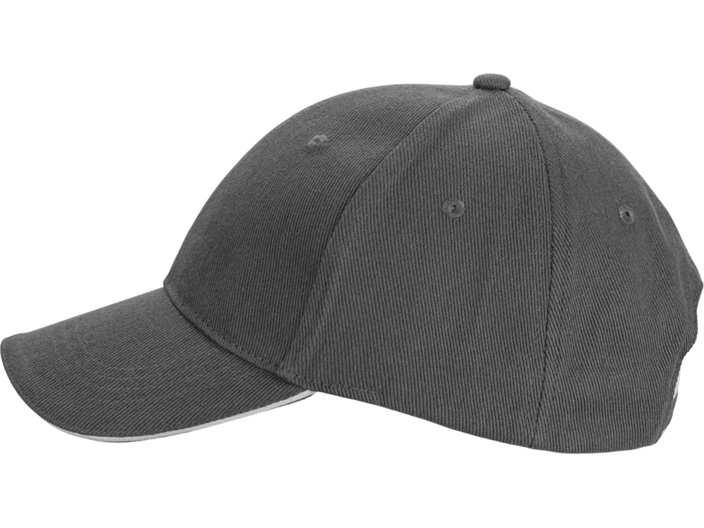 Бейсболка Cancun, темно-серый/белый-5
