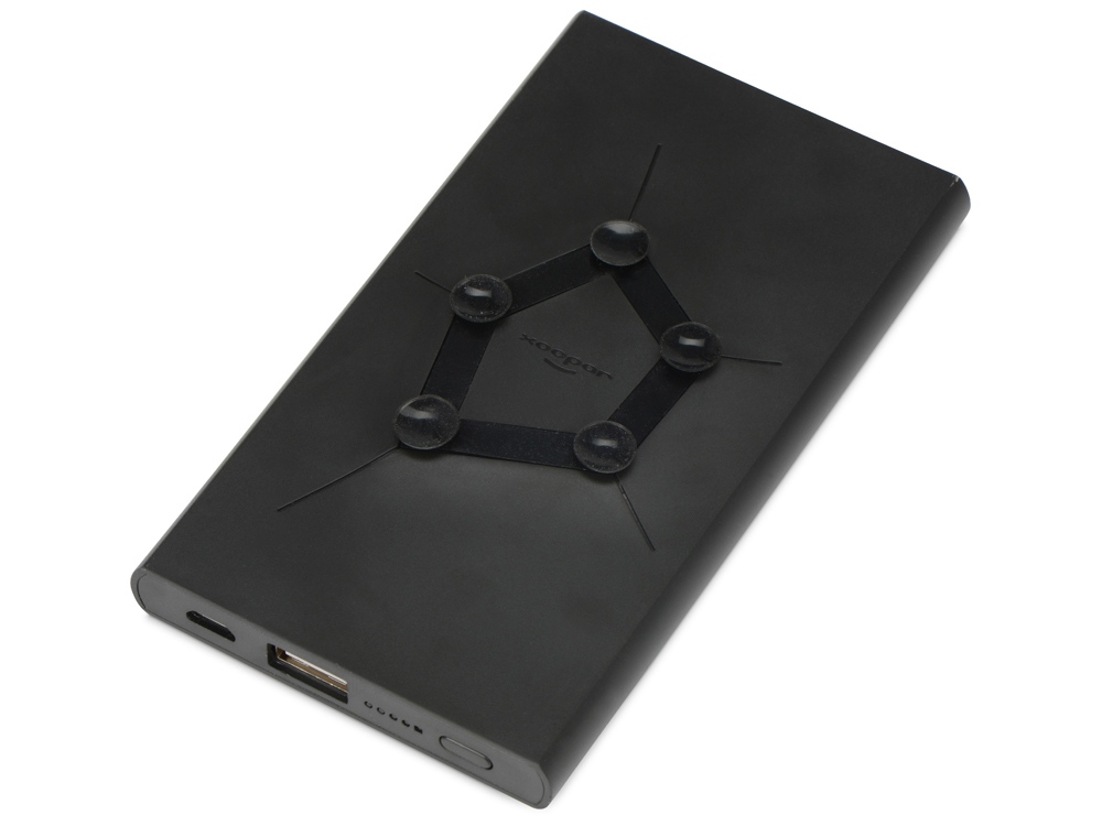 Портативное беспроводное зарядное устройство Geo Wireless, 5000 mAh, черный-3