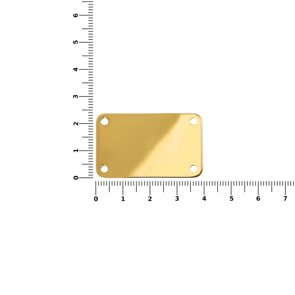 Шильдик металлический Furo, золотистый глянцевый-2