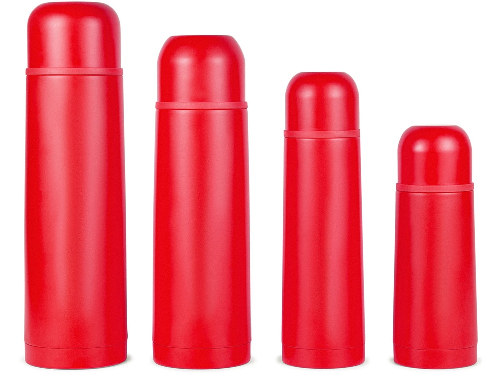 Термос Relaxika 101 (1 литр), красный (без лого)-8