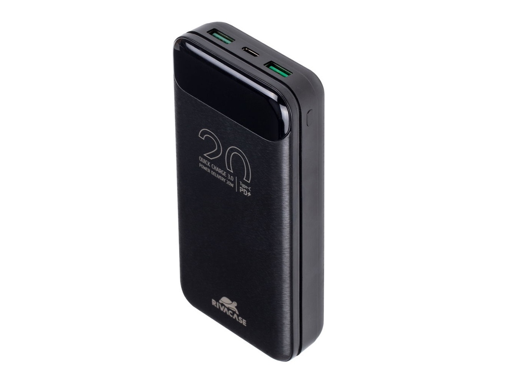 RIVACASE VA2582 (20 000mAh), QC/PD 22.5W внешний аккумулятор с дисплеем, черный /24-8