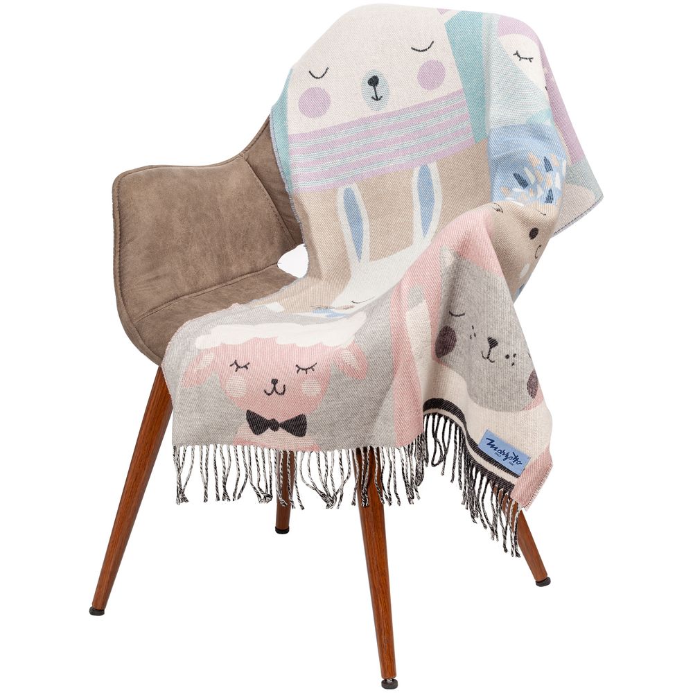 Плед детский Zoo, голубой-1