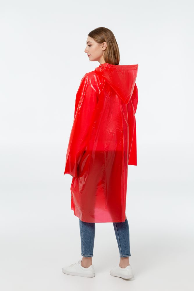 Дождевик-плащ BrightWay, красный-4