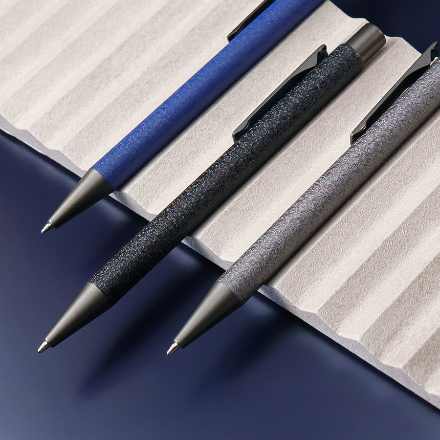 Ручка шариковая FACTOR FOLIO, сизый, серебристый-2