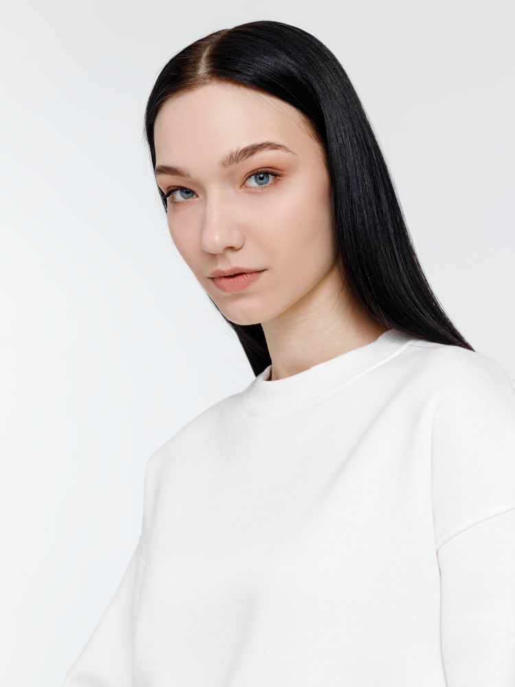 Свитшот оверсайз унисекс True Self, молочно-белый-8