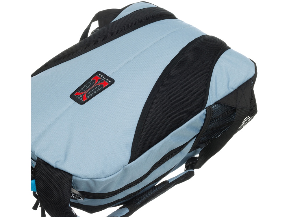 Рюкзак TORBER ROCKIT серый/голубой, полиэстер/добби, 32x15x46 см, 22 л-5