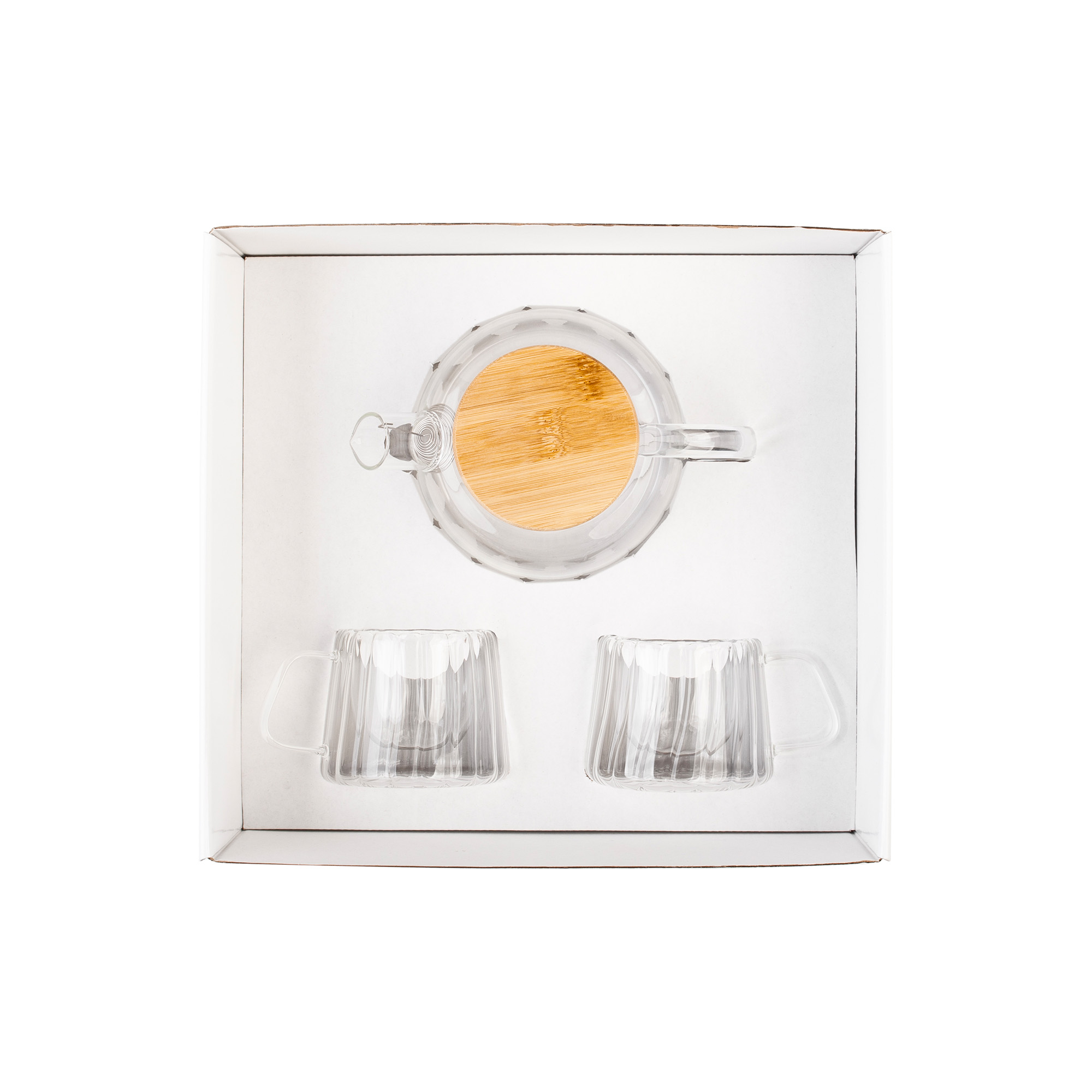 Набор подарочный "Чайные традиции" чайник, 2 кружки-2