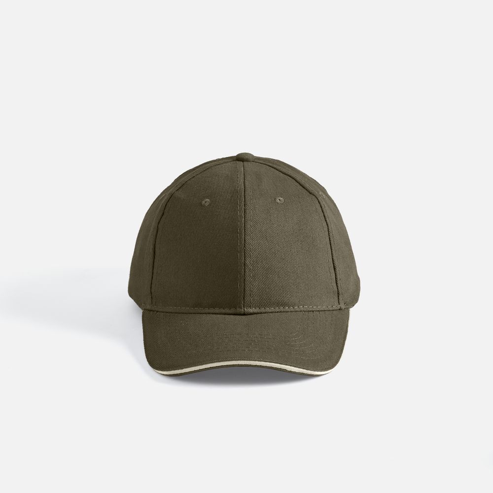 Бейсболка Buffalo, хаки с бежевым-1