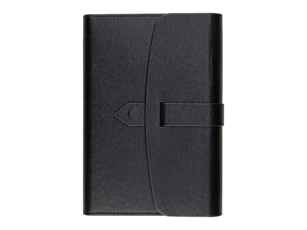 Ежедневник недатированный А5 Senate с магнитным клапаном, черный-2
