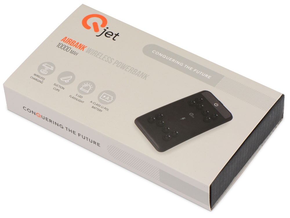 Портативное беспроводное зарядное устройство Airbank, 10000 mAh,  черный-11