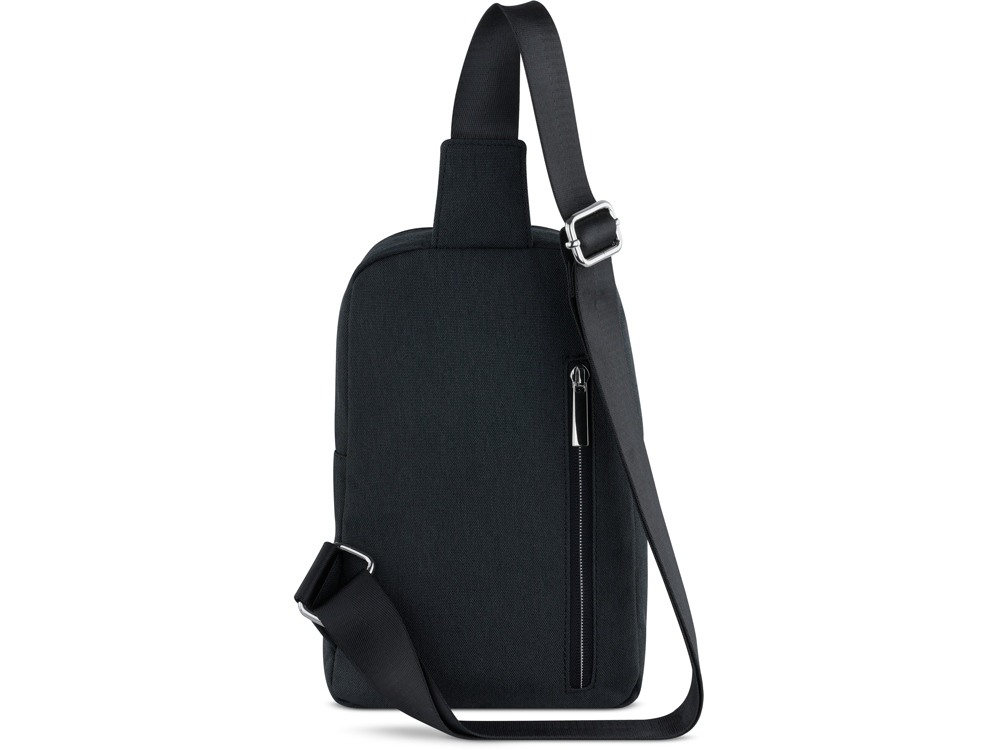 Сумка кросс-боди мужская BUGATTI Sera, антрацитовая, полиэстер, 17х6х26,5 см, 2,5 л-3