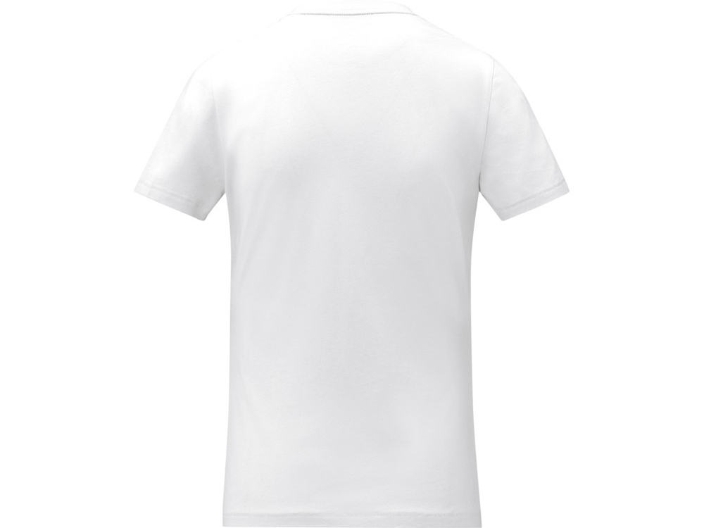 Somoto Женская футболка с коротким рукавом и V-образным вырезом , белый-2