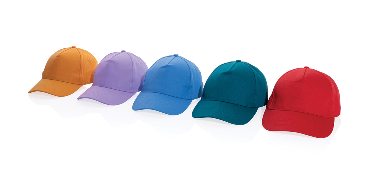 Бейсболка Impact из переработанного хлопка AWARE™, 5 клиньев, 285 г/м²-3