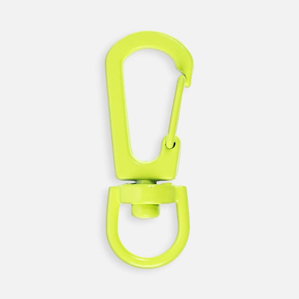 Застежка-карабин Snap Hook, S, желтый неон-1