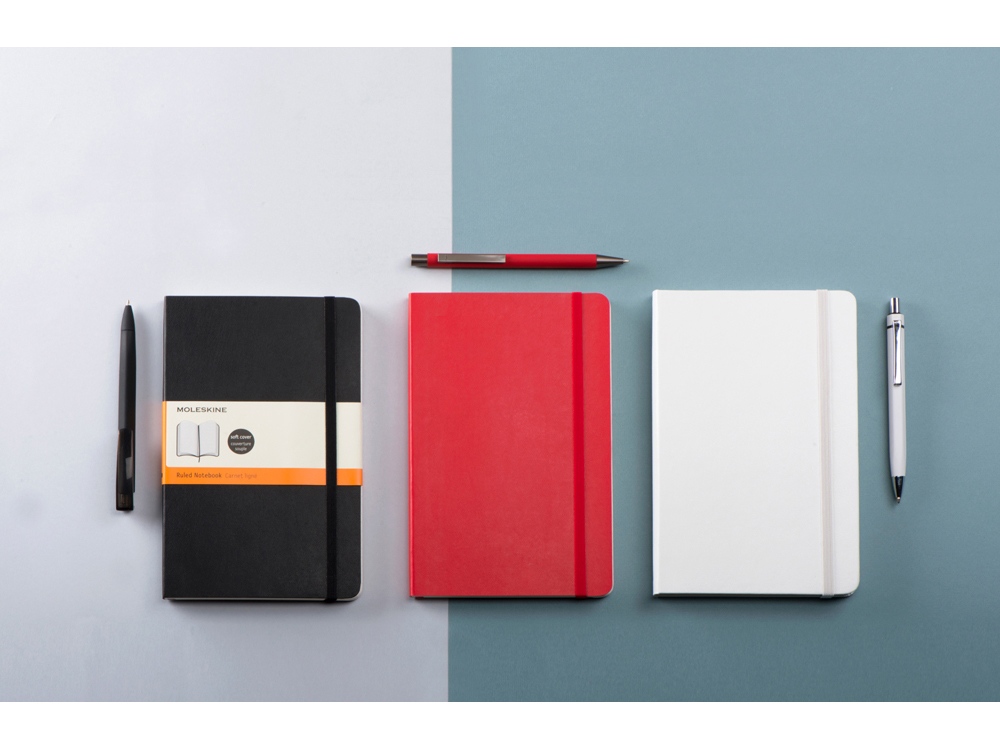 Подарочный набор Moleskine Amelie с блокнотом А5 Soft и ручкой, черный-5