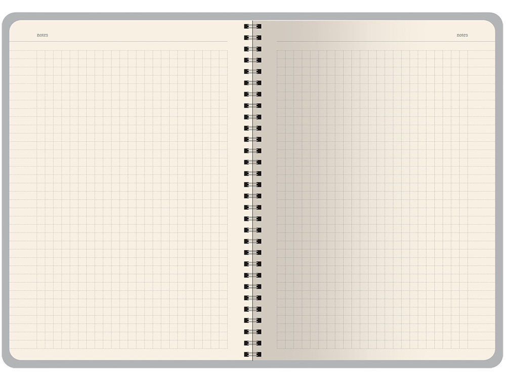 Бизнес тетрадь на гребне А5 Pragmatic, 60 листов в клетку, карибский синий-3